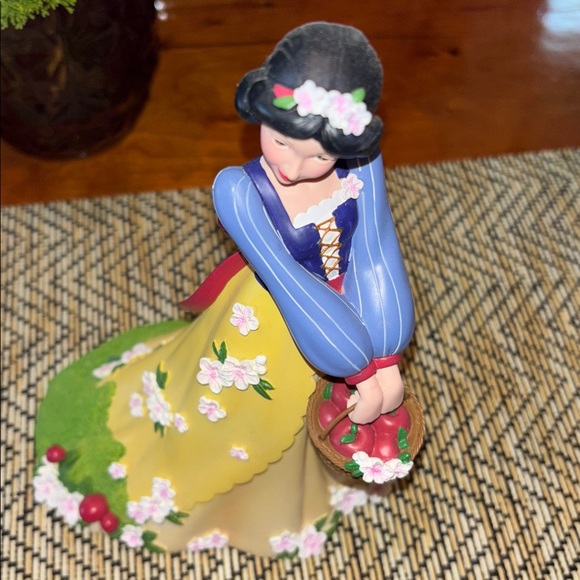Disney Floral Coll / Charming Snow White Figurine with Basket - Blue and Yellow - Picture 8 of 8